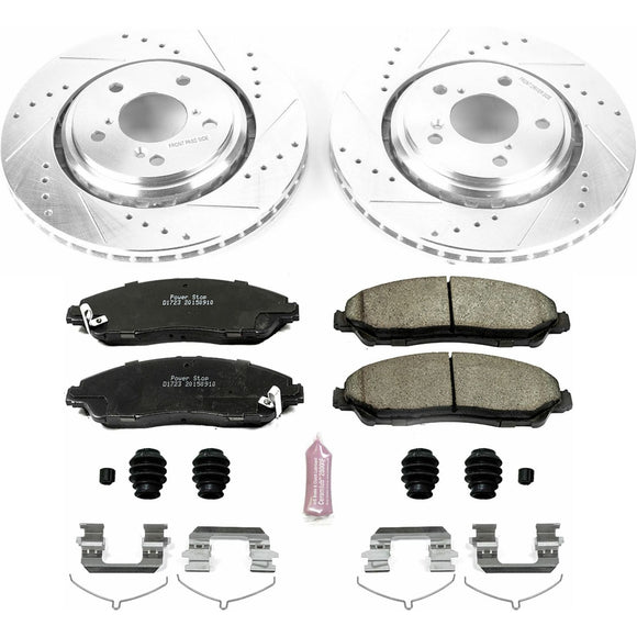 PowerStop Z23 Daily Driver Carbon-Fiber Ceramic Brake Pad and Drilled & Slotted