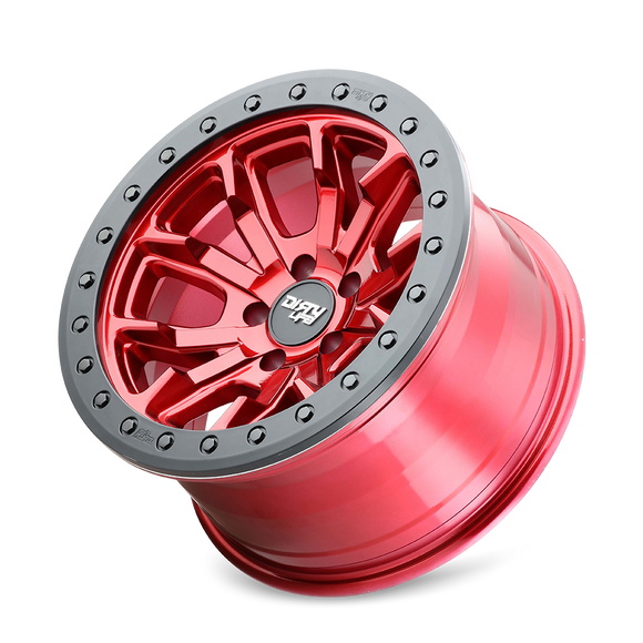 17x9 Dirty Life DT-1 Crimson Candy Red 5x127 ET-12 CB78.1 Wheel Rim