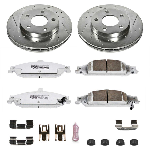 PowerStop Z26 Street Performance Ceramic Brake Pad and Drilled & Slotted Rotor K