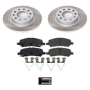 PowerStop Semi-Coated Rotor and Low-Dust Ceramic Brake Pad Kit