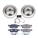 PowerStop OE Stock Replacement Low-Dust Ceramic Brake Pad and Rotor Kit