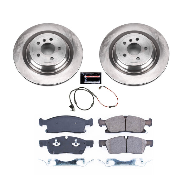 PowerStop OE Stock Replacement Low-Dust Ceramic Brake Pad and Rotor Kit
