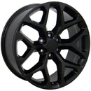 22" Replica CV98B fits Chevy Silverado 22x9 Satin Black