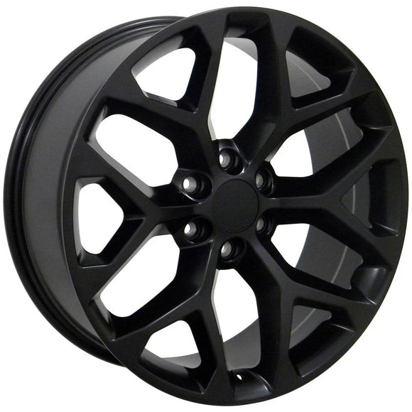 22" Replica CV98B fits Chevy Silverado 22x9 Satin Black