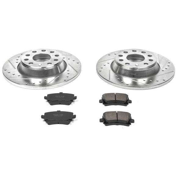 PowerStop Z23 Daily Driver Carbon-Fiber Ceramic Brake Pad and Drilled & Slotted