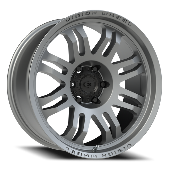 20x9.5 Vision 409 Inferno Satin Grey 6x5.5 (6x139.7) ET-18 wheel/rim