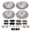 PowerStop Semi-Coated Rotor and Low-Dust Ceramic Brake Pad Kit