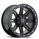 12x7 Vision 550 Five Fifty Matte Black 4x136 ET2.5 Wheel Rim