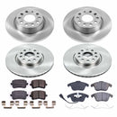 PowerStop OE Stock Replacement Low-Dust Ceramic Brake Pad and Rotor Kit
