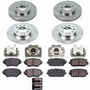 PowerStop OE Stock Replacement Low-Dust Ceramic Brake Pad, Rotor and Caliper Kit