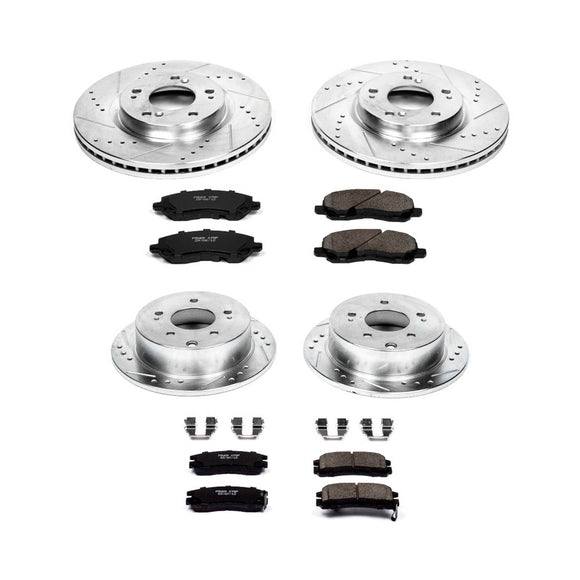 PowerStop Z23 Daily Driver Carbon-Fiber Ceramic Brake Pad and Drilled & Slotted