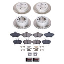 PowerStop Semi-Coated Rotor and Low-Dust Ceramic Brake Pad Kit