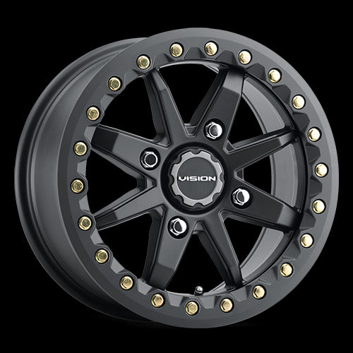 14x7 Vision 544 Bolt ATV Satin Black 4x136 ET38 Wheel Rim