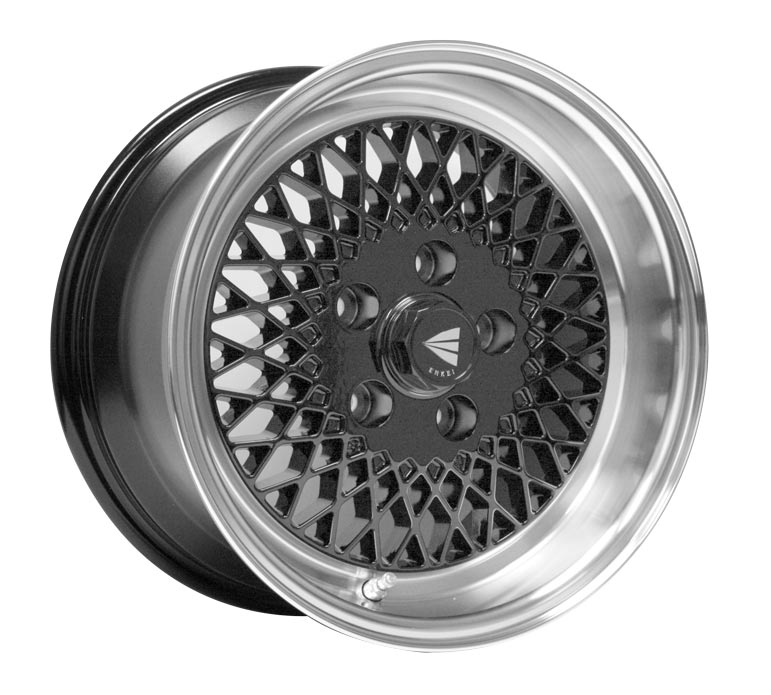 15x7 Enkei ENKEI92 Black Wheel/Rim 4x100 4-100 15-7 ET38