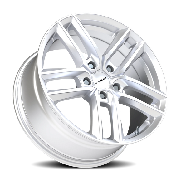 18x8.5 Vision 475V Clutch Hyper Silver 5x120 ET38 Wheel Rim