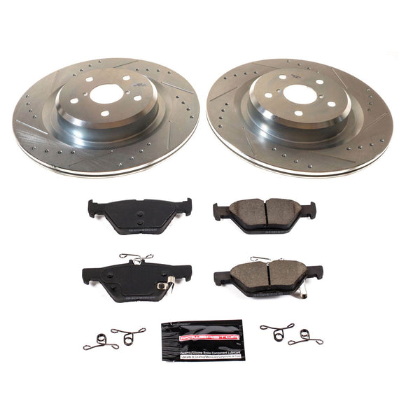 PowerStop Z23 Daily Driver Carbon-Fiber Ceramic Brake Pad and Drilled & Slotted