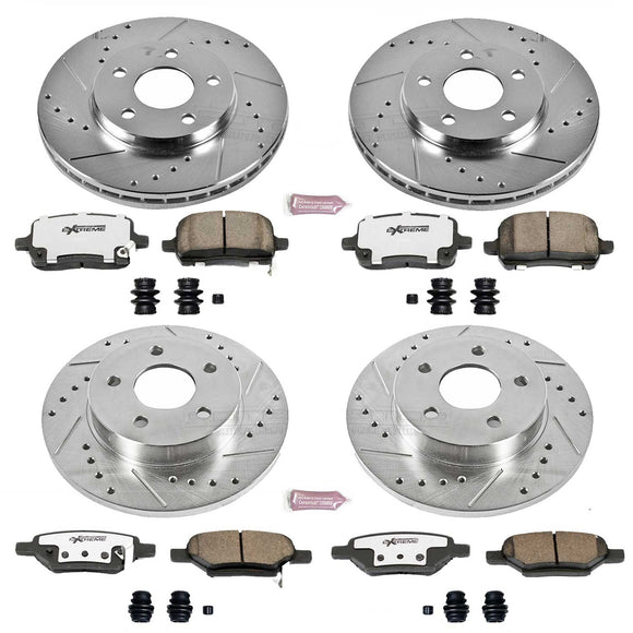 PowerStop Z26 Street Performance Ceramic Brake Pad and Drilled & Slotted Rotor K
