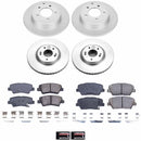 PowerStop Genuine Geomet Coated Rotor and Low-Dust Ceramic Brake Pad Kit