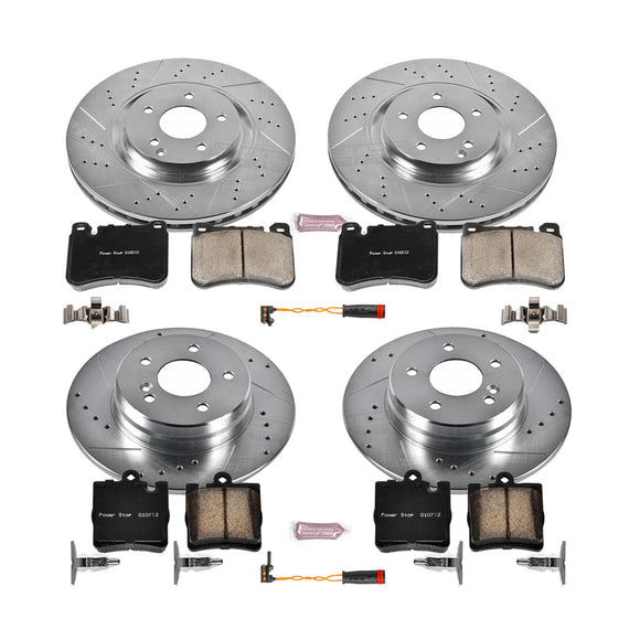 PowerStop Z23 Daily Driver Carbon-Fiber Ceramic Brake Pad and Drilled & Slotted
