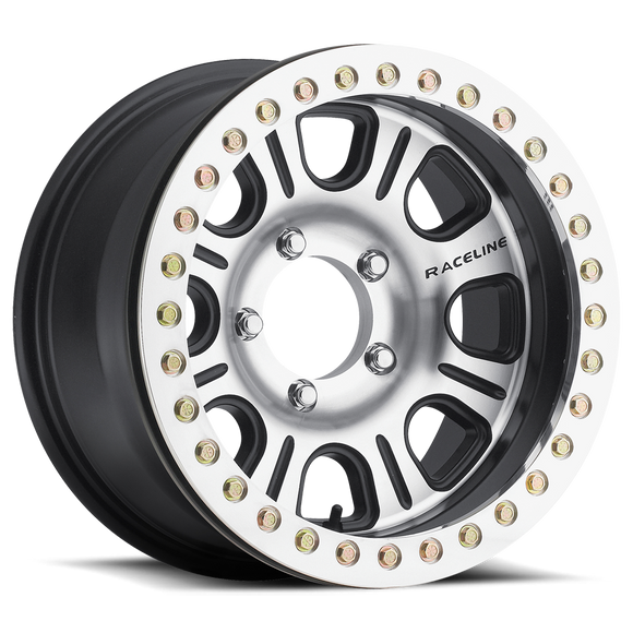 17x8.5 Raceline RT232 Black / Machined 8x165.1 8x6.5 ET-25 Wheel Rim