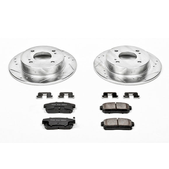 PowerStop Z23 Daily Driver Carbon-Fiber Ceramic Brake Pad and Drilled & Slotted