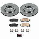 PowerStop OE Stock Replacement Low-Dust Ceramic Brake Pad and Rotor Kit