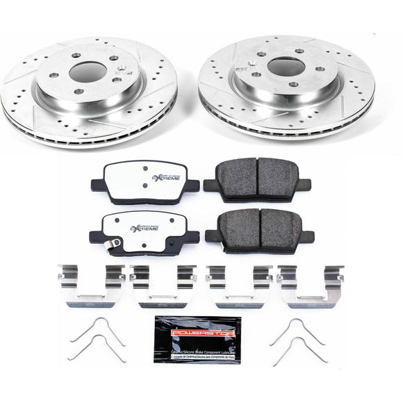 PowerStop Z26 Street Performance Ceramic Brake Pad and Drilled & Slotted Rotor K