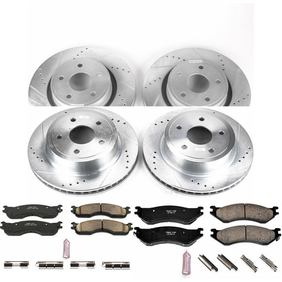 PowerStop Z23 Daily Driver Carbon-Fiber Ceramic Brake Pad and Drilled & Slotted