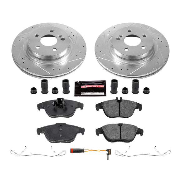 PowerStop Z23 Daily Driver Carbon-Fiber Ceramic Brake Pad and Drilled & Slotted