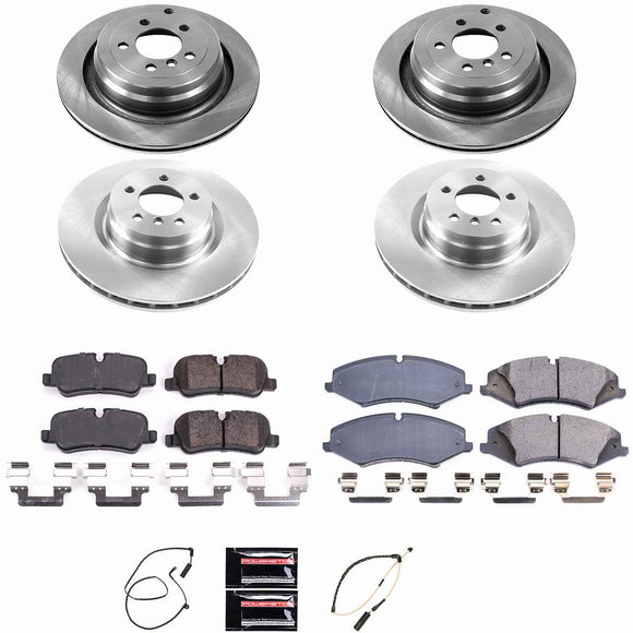 PowerStop OE Stock Replacement Low-Dust Ceramic Brake Pad and Rotor Kit