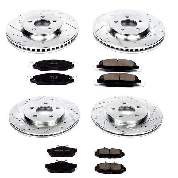 PowerStop Z23 Daily Driver Carbon-Fiber Ceramic Brake Pad and Drilled & Slotted