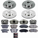 PowerStop OE Stock Replacement Low-Dust Ceramic Brake Pad, Rotor and Caliper Kit
