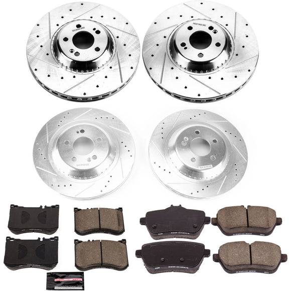 PowerStop Z23 Daily Driver Carbon-Fiber Ceramic Brake Pad and Drilled & Slotted