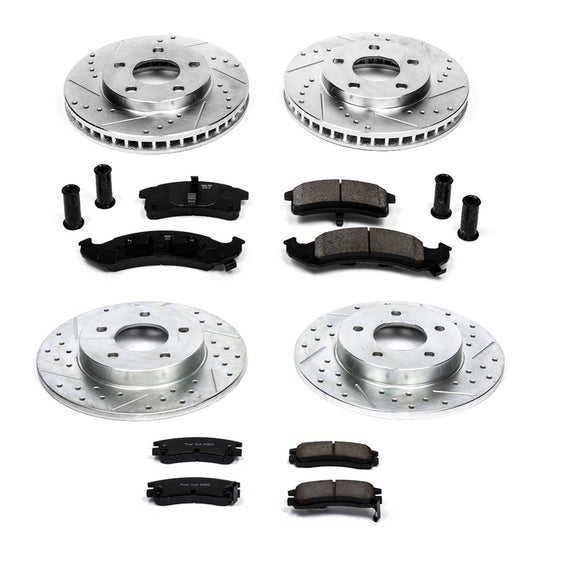 PowerStop Z23 Daily Driver Carbon-Fiber Ceramic Brake Pad and Drilled & Slotted