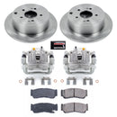 PowerStop OE Stock Replacement Low-Dust Ceramic Brake Pad, Rotor and Caliper Kit