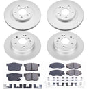PowerStop Genuine Geomet Coated Rotor and Low-Dust Ceramic Brake Pad Kit