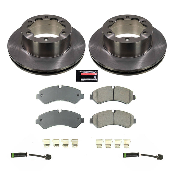 PowerStop OE Stock Replacement Low-Dust Ceramic Brake Pad and Rotor Kit