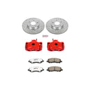 PowerStop Z26 Street Performance Ceramic Brake Pad, Drilled Slotted Rotor, and C