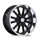 20X8 US Mag UC145 Rambler 6 Gloss Black W/ Diamond Cut Lip 6x139.7 ET1 Wheel Rim