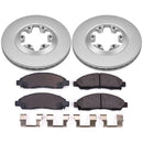 PowerStop Genuine Geomet Coated Rotor and Low-Dust Ceramic Brake Pad Kit