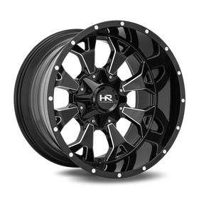 20x12 Hardrock Devastator Gloss Black Milled 8x170 ET-51 wheel/rim