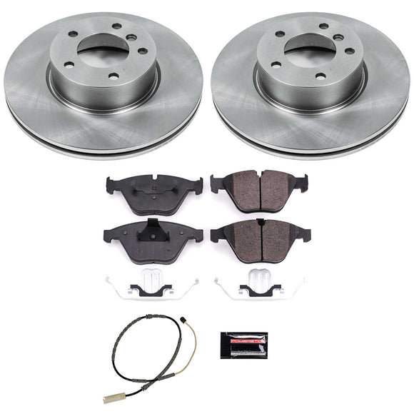 PowerStop OE Stock Replacement Low-Dust Ceramic Brake Pad and Rotor Kit