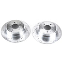PowerStop Evolution Drilled Slotted Rotors Pair Rear For Volvo 850