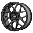 17X8 KMC KM708 Bully Satin Black 5X120 ET38 wheel/rim-3