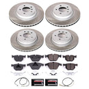 PowerStop Semi-Coated Rotor and Low-Dust Ceramic Brake Pad Kit