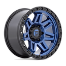 17x9 Fuel Off-Road D813 Syndicate Dark Blue with Black Ring 5x127 ET-12 Wheel