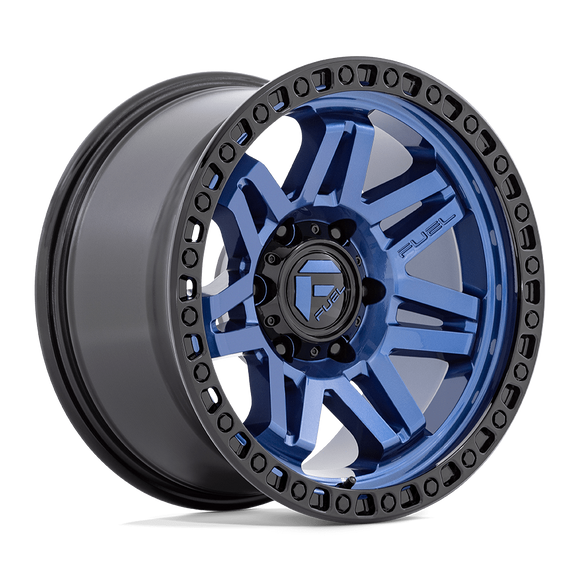 17x9 Fuel Off-Road D813 Syndicate Dark Blue with Black Ring 5x127 ET-12 Wheel