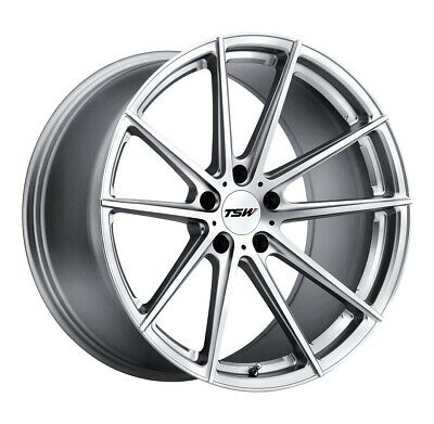 20X10.5 TSW Bathurst Wheel/Rim Silver w/ Mirror Face 5X120 20-10.5 5-120