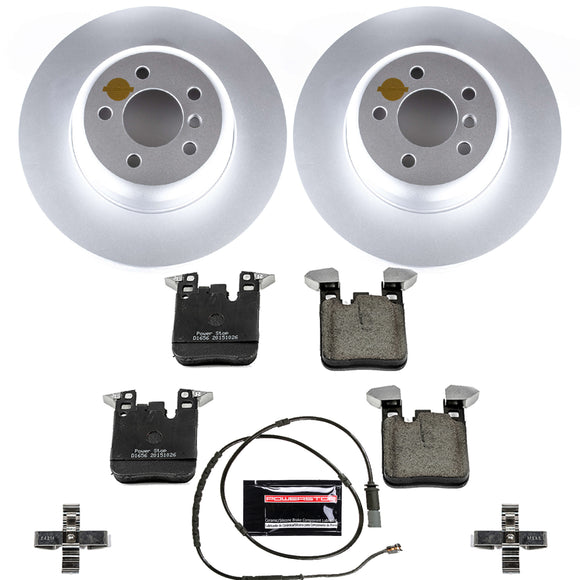 PowerStop Genuine Geomet Coated Rotor and Carbon-Fiber Ceramic Brake Pad Kit