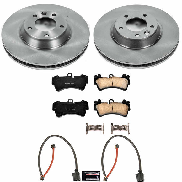 PowerStop OE Stock Replacement Low-Dust Ceramic Brake Pad and Rotor Kit
